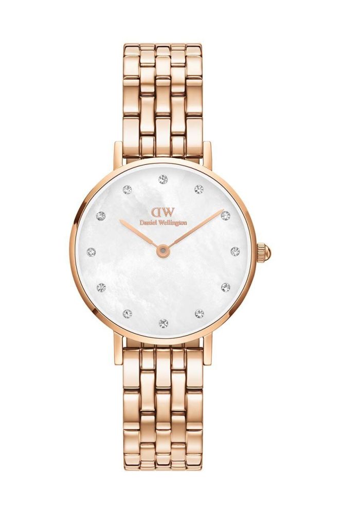 Годинник Daniel Wellington Petite Lumine 28 5-Link жіночий колір золотий