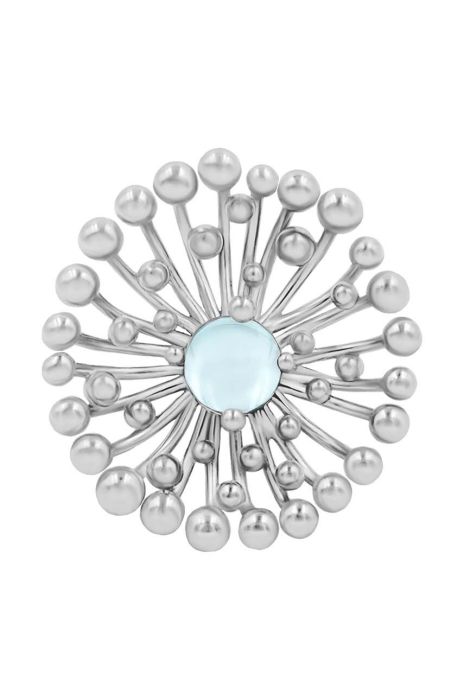 Брошка Lilou Celebrate колір срібний (3345278)