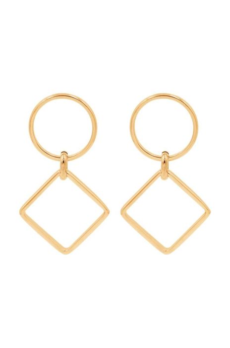 Позолочені сережки Lilou California колір золотий (3345231)