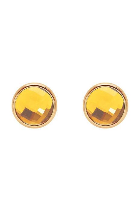 Позолочені сережки Lilou One колір жовтий (3345295)