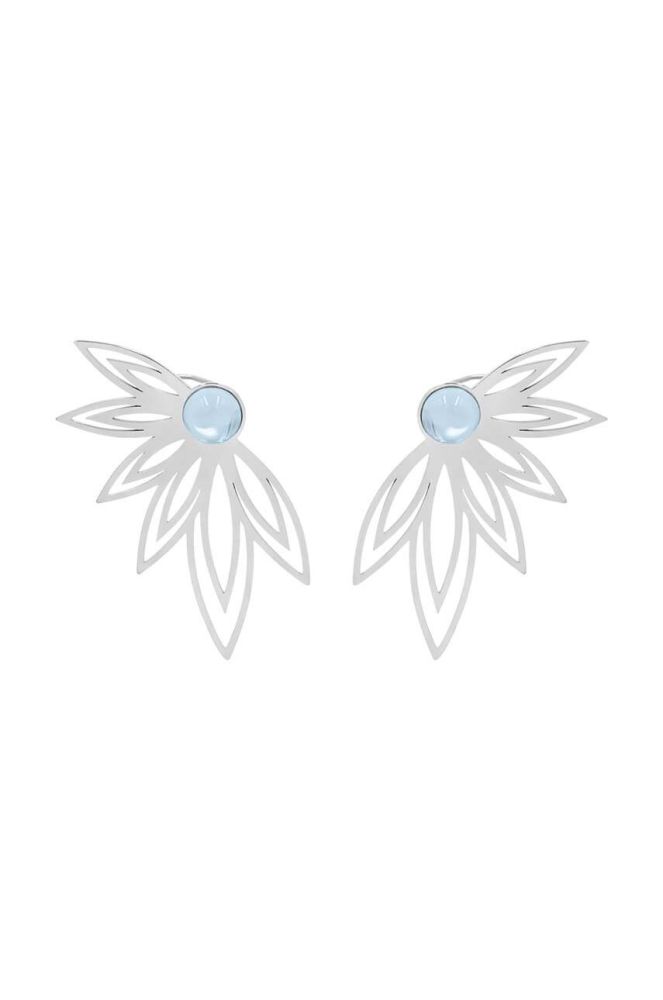 Позолочені сережки Lilou Sunshine колір срібний (3347934)