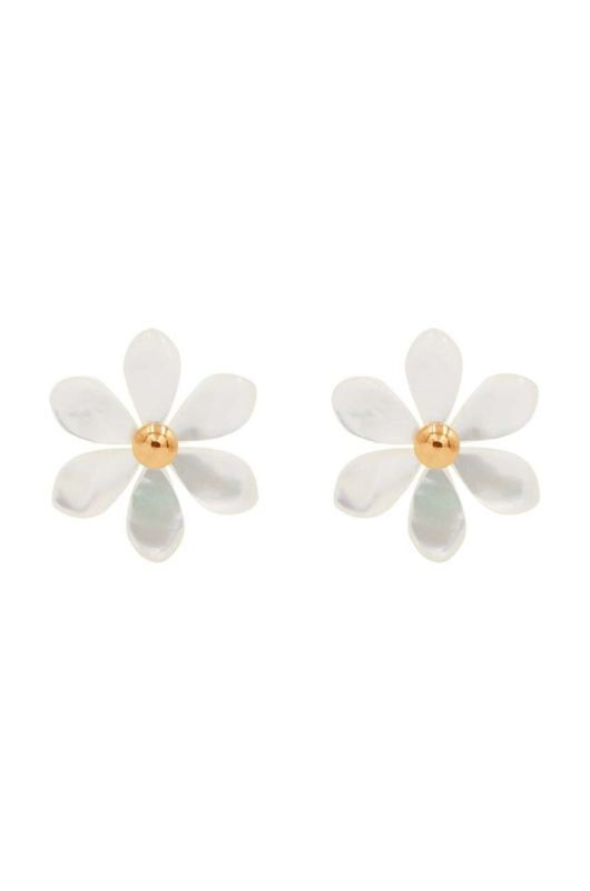 Позолочені сережки Lilou Flowers колір золотий (3345224)