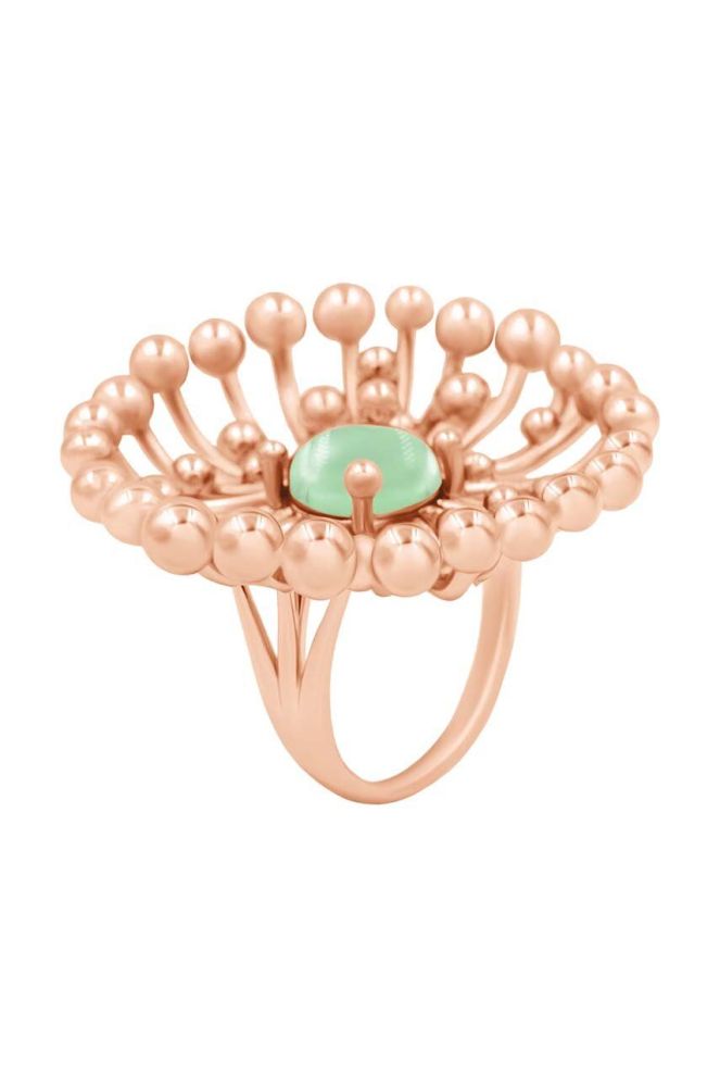 Позолочений перстень Lilou Celebrate колір рожевий (3345225)