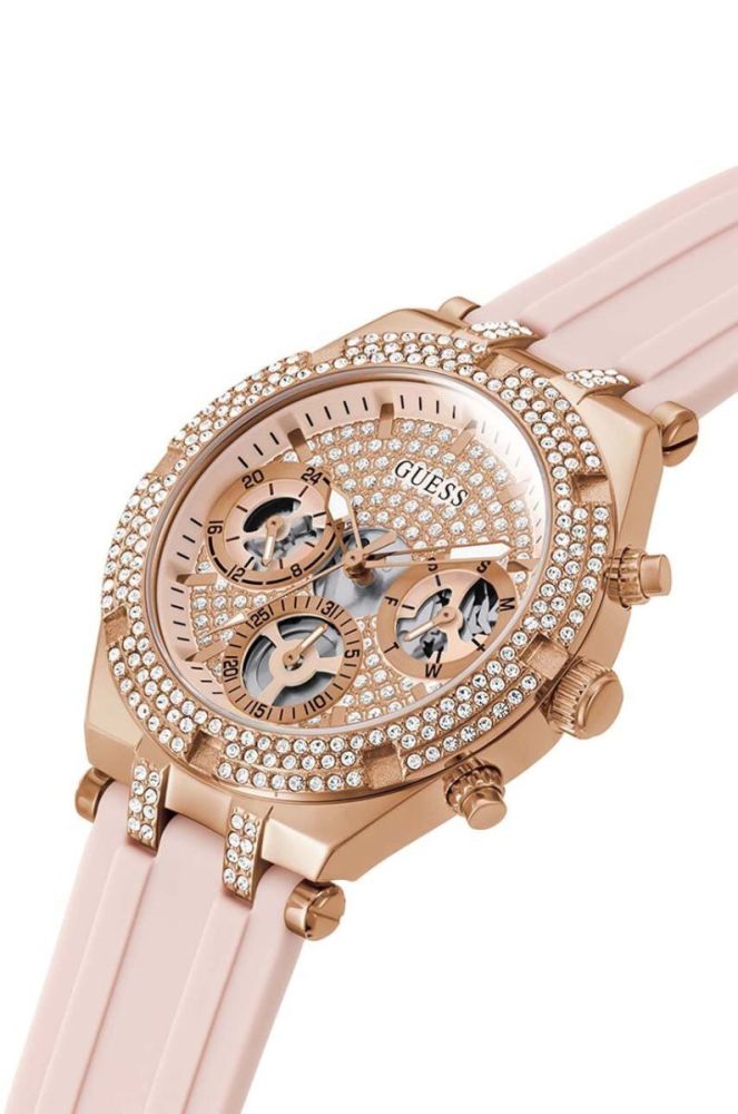 Годинник Guess GW0407L3 жіночий колір рожевий фото 4