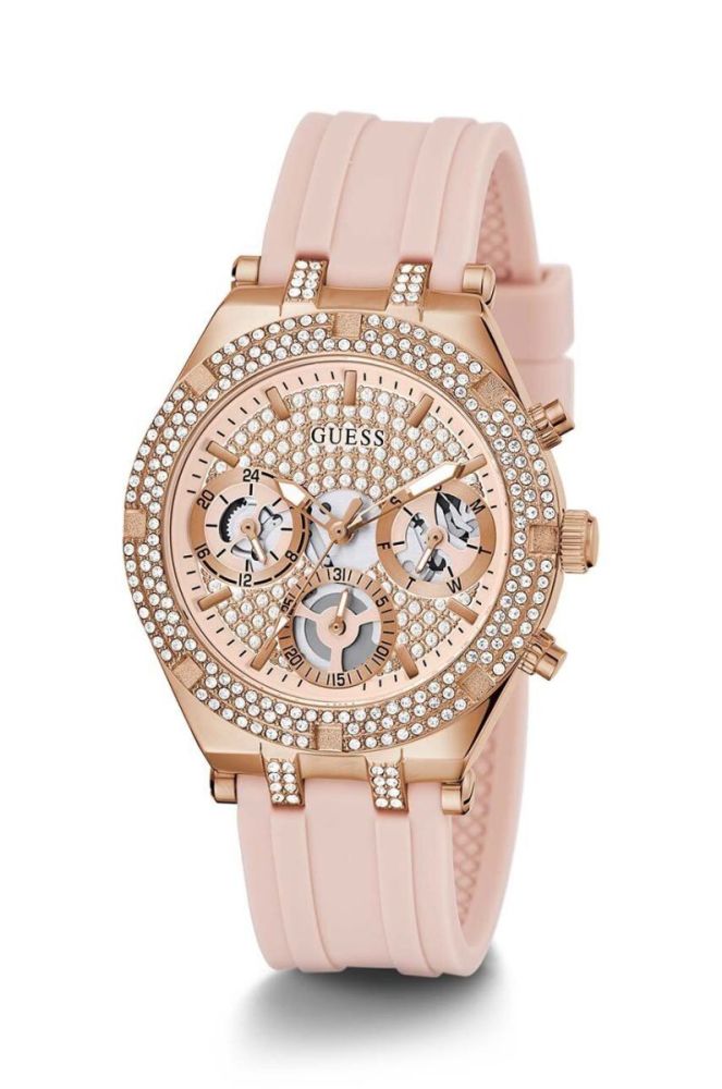 Годинник Guess GW0407L3 жіночий колір рожевий фото 5