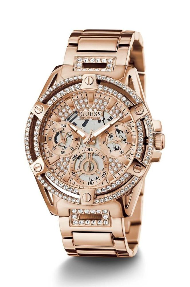 Годинник Guess GW0464L3 жіночий колір рожевий фото 5