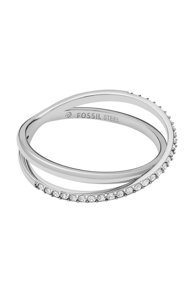 Перстень Fossil колір срібний (3453177)
