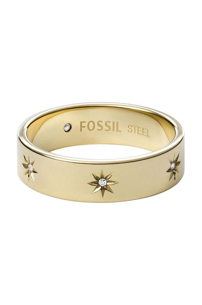 Перстень Fossil колір золотий (3453194)