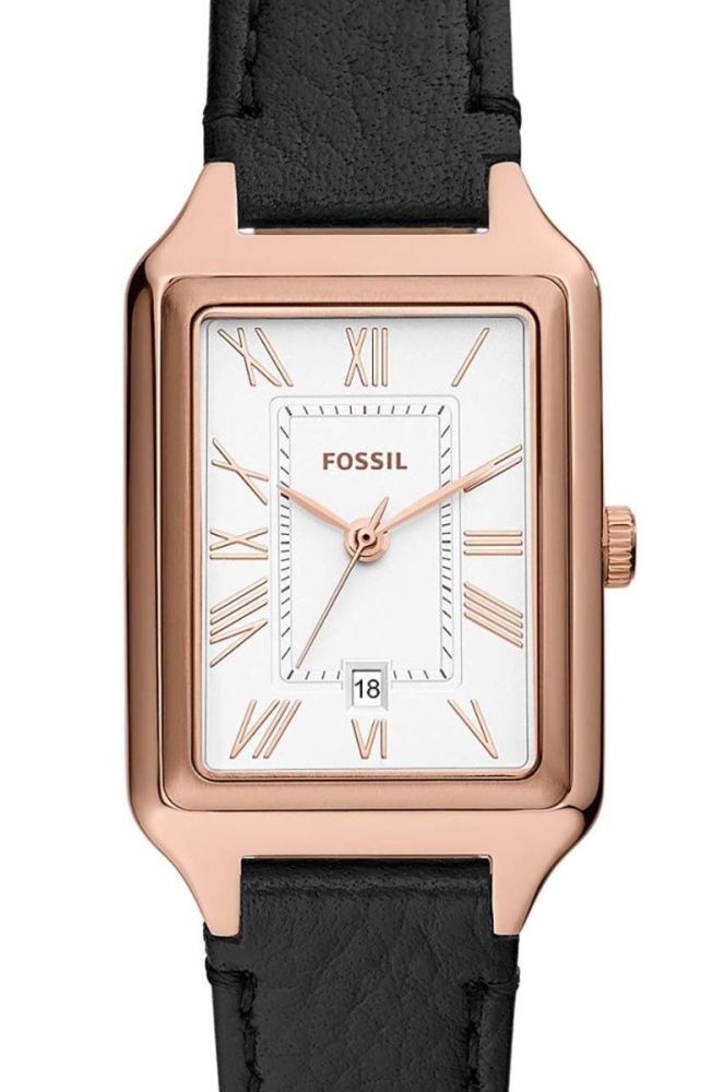 Годинник Fossil жіночий колір чорний фото 2