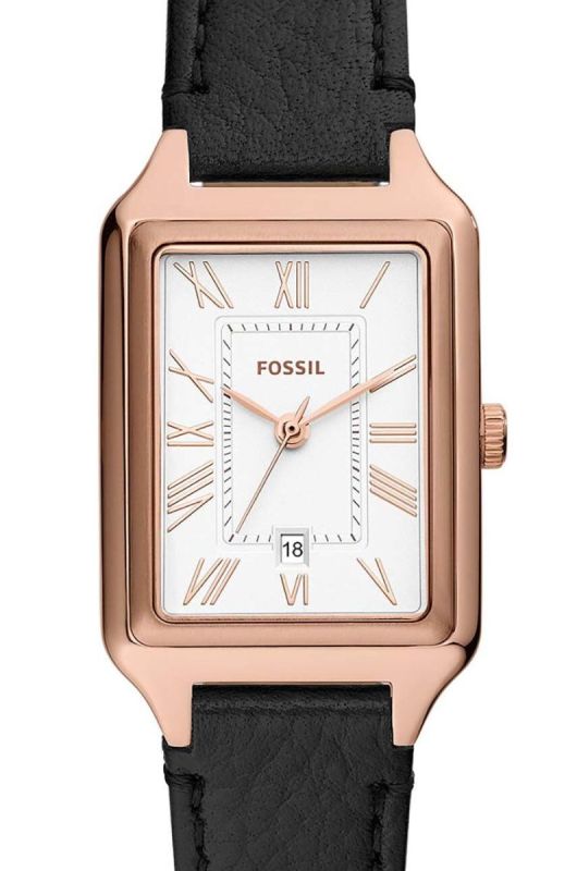 Годинник Fossil жіночий колір чорний фото 2