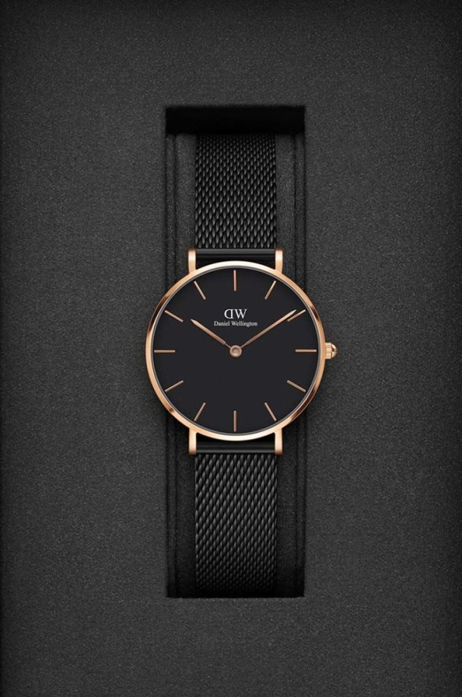 Годинник Daniel Wellington Petite 32 Ashfield жіночий колір чорний фото 2