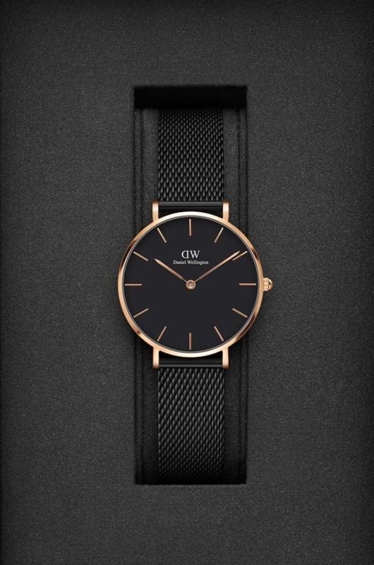 Годинник Daniel Wellington Petite 32 Ashfield жіночий колір чорний фото 2