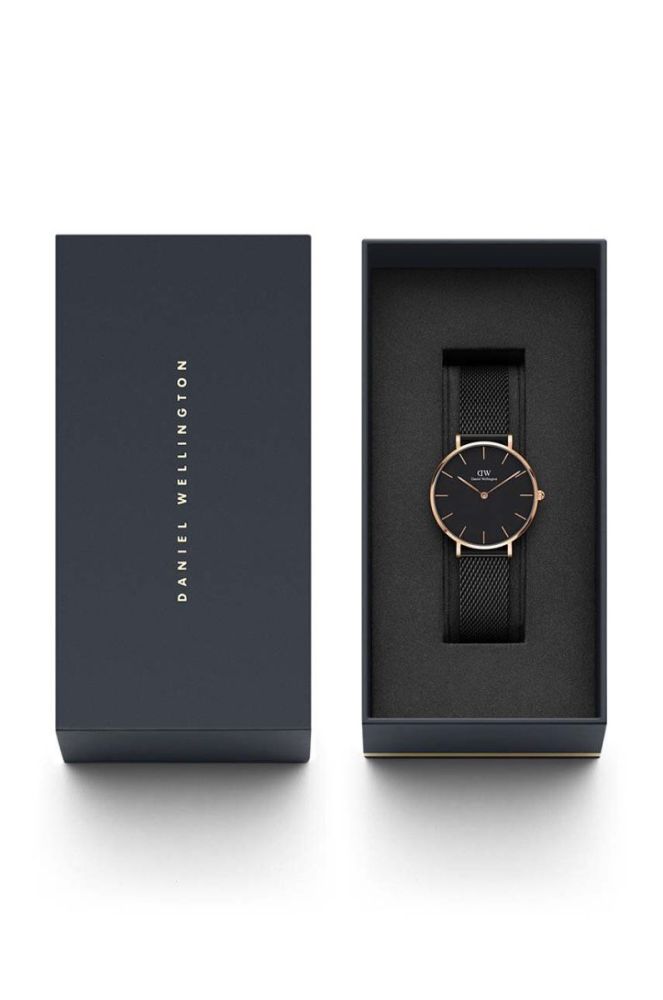 Годинник Daniel Wellington Petite 32 Ashfield жіночий колір чорний фото 3