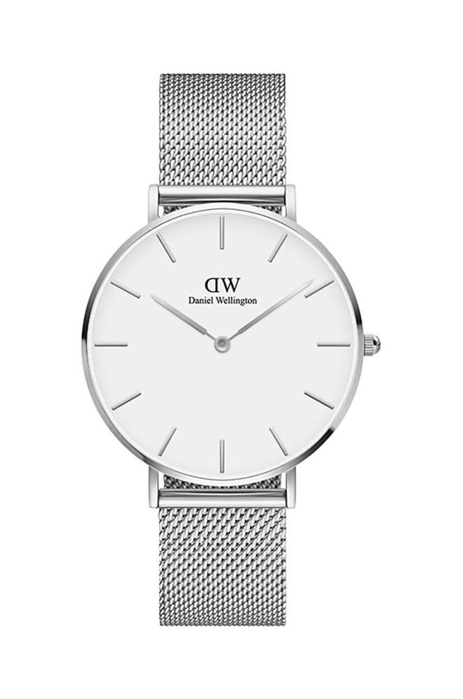 Годинник Daniel Wellington Petite 36 Sterling жіночий колір срібний