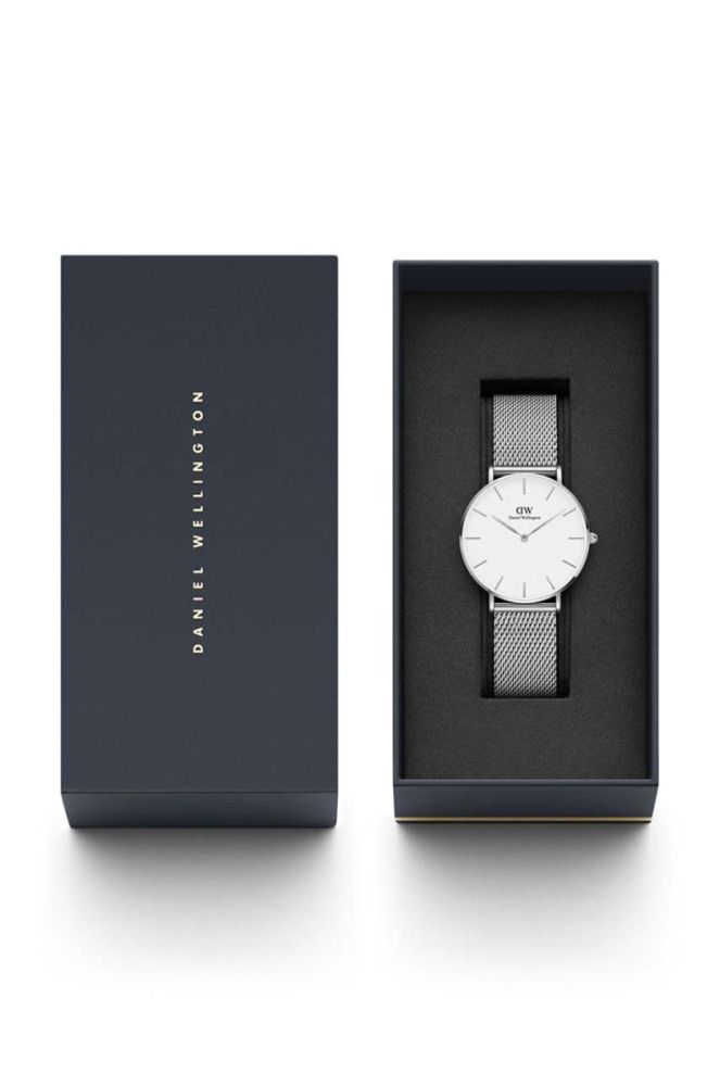 Годинник Daniel Wellington Petite 36 Sterling жіночий колір срібний фото 2