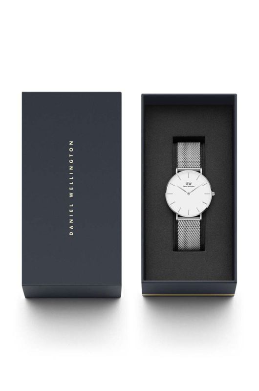 Годинник Daniel Wellington Petite 36 Sterling жіночий колір срібний фото 2