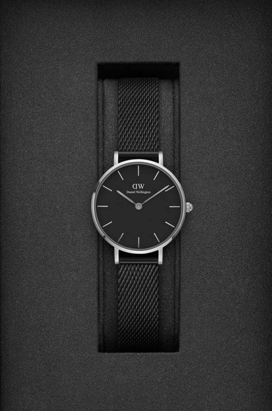 Годинник Daniel Wellington Petite 36 Ashfield жіночий колір чорний фото 2