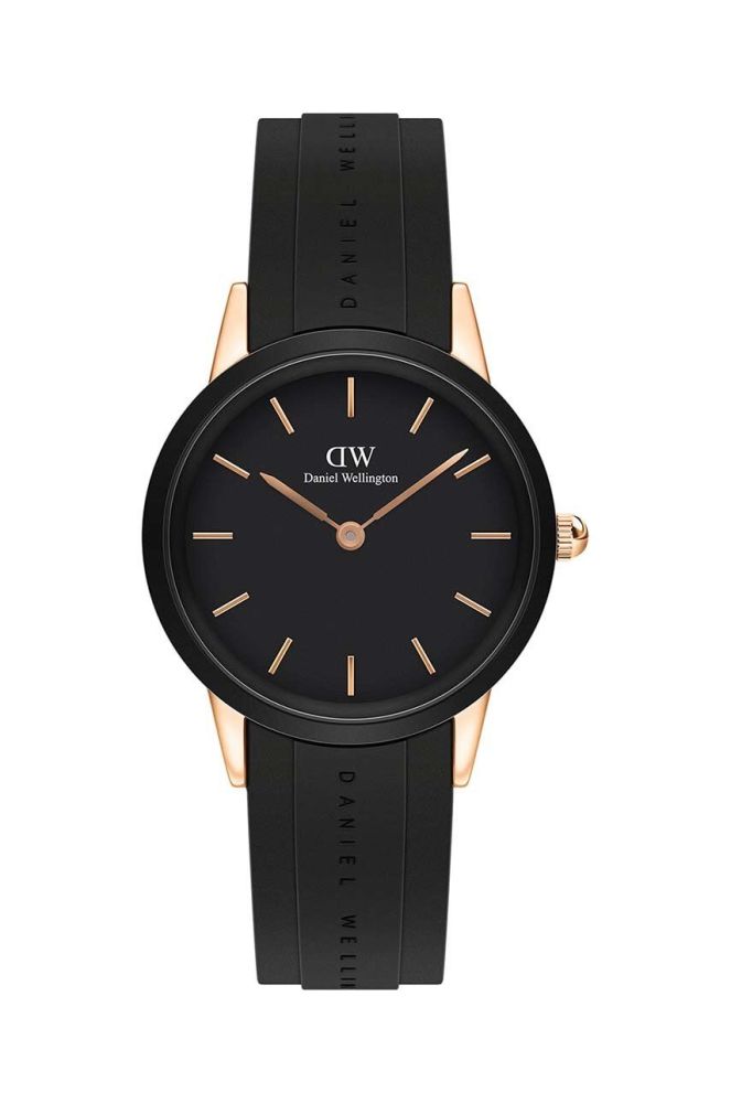 Годинник Daniel Wellington Iconic Motion жіночий колір чорний