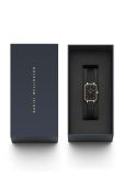 Годинник Daniel Wellington Quadro 20X26 Pressed Ashfield жіночий колір чорний