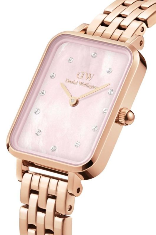 Годинник Daniel Wellington Quadro Lumine 20x26 Link жіночий колір золотий фото 2