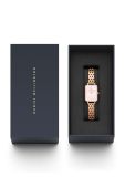 Годинник Daniel Wellington Quadro Lumine 20x26 Link жіночий колір золотий