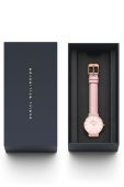 Годинник Daniel Wellington Petite 28 Pink leather жіночий колір рожевий