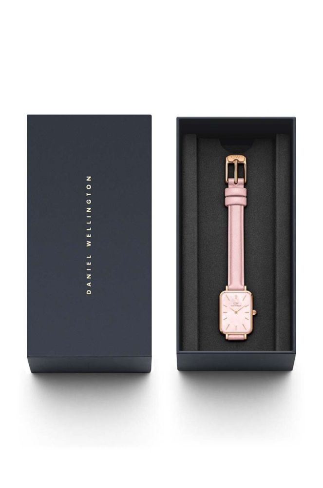 Годинник Daniel Wellington Quadro Pink leather жіночий колір рожевий фото 3