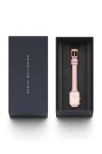 Годинник Daniel Wellington Quadro Pink leather жіночий колір рожевий
