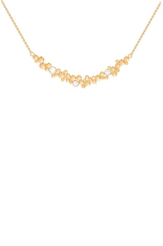 Позолочене кольє Lilou Sparkling колір золотий (3636836)