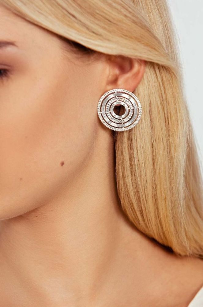 Посріблені сережки Lilou Etno колір срібний (3636856) фото 2