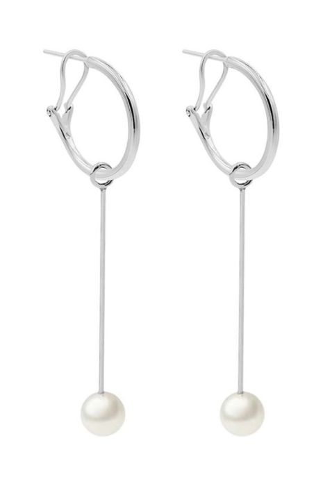 Посріблені сережки Lilou колір срібний (3628944)