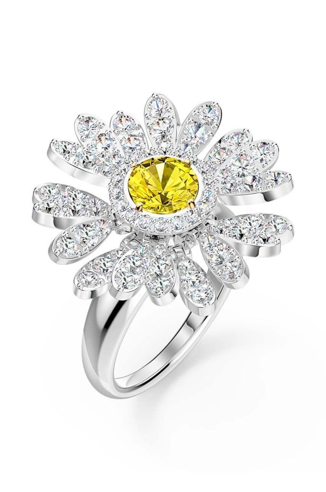Перстень Swarovski ETERNAL FLOWER колір срібний (3649558)