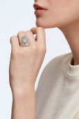 Перстень Swarovski ETERNAL FLOWER колір срібний (3649558)