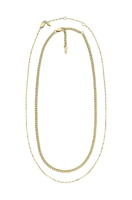 Кольє Fossil 2-pack колір золотий