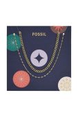 Кольє Fossil 2-pack колір золотий