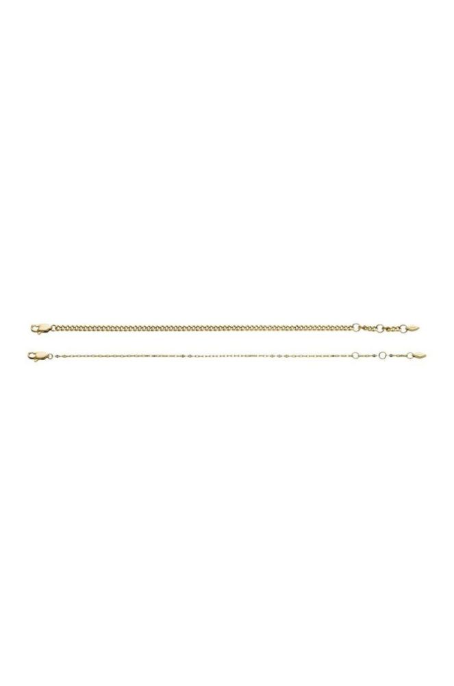 Браслети Fossil 2-pack колір золотий фото 4