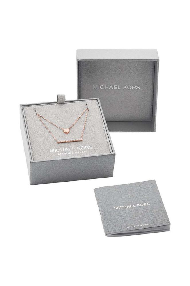 Срібне кольє Michael Kors колір рожевий (3680812) фото 4