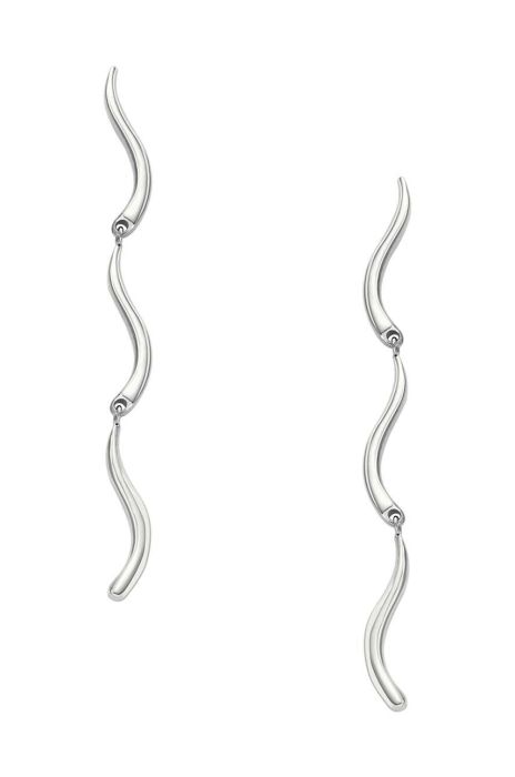 Сережки Skagen колір срібний (3683238)