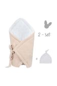 Конверт і шапочка для немовлят Effiki колір бежевий (2938628)