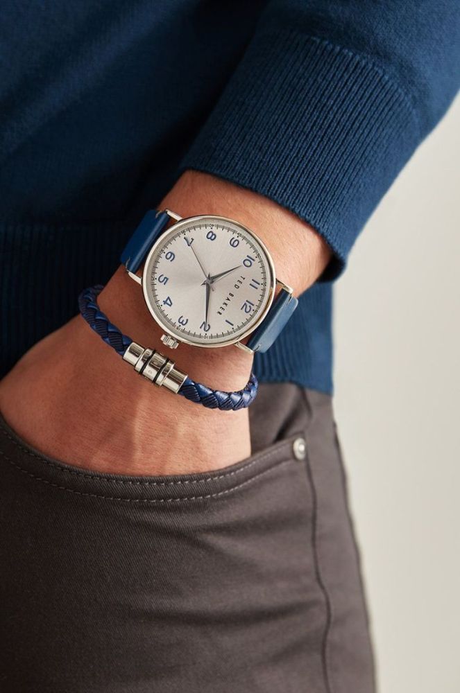 Годинник Ted Baker чоловічий колір синій фото 4