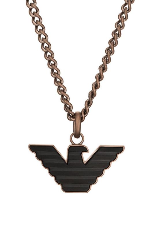 Ланцюжок Emporio Armani чоловічий колір коричневий (2781547) фото 2