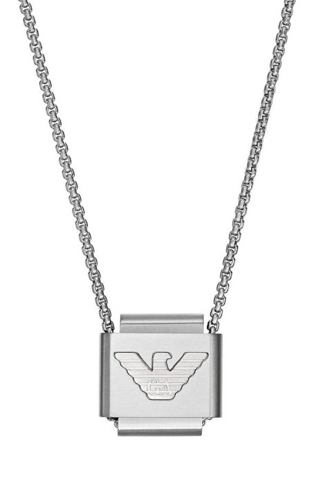 Ланцюжок Emporio Armani чоловічий колір срібний (2781560)