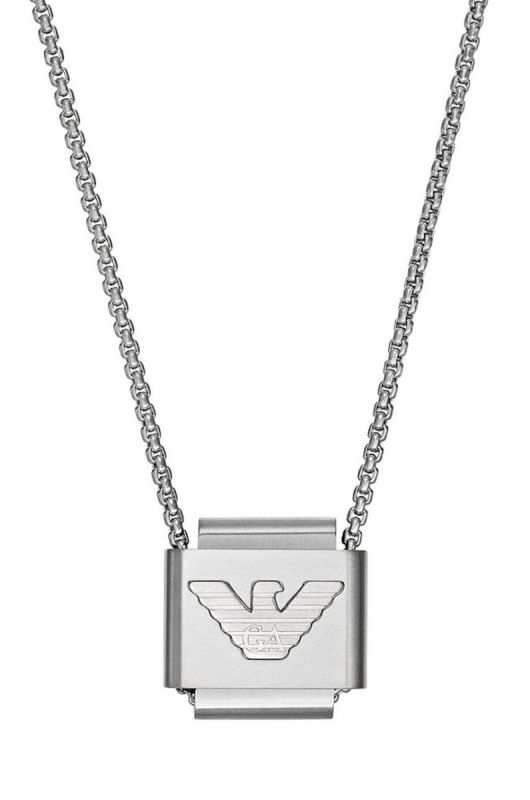 Ланцюжок Emporio Armani чоловічий колір срібний (2781560)