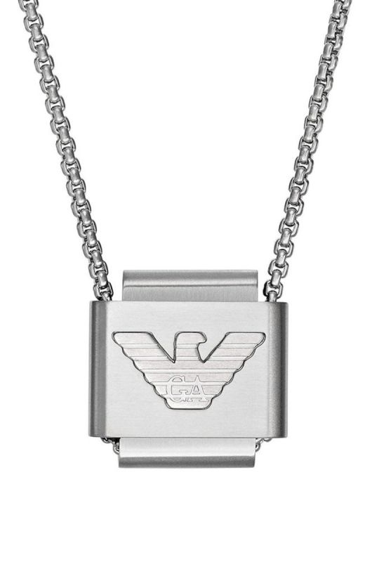 Ланцюжок Emporio Armani чоловічий колір срібний (2781560) фото 2