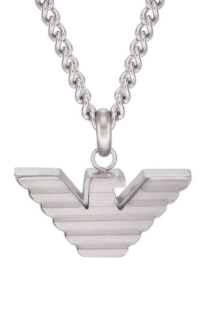 Ланцюжок Emporio Armani чоловічий колір срібний (2760970) фото 2