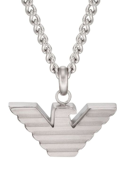 Ланцюжок Emporio Armani чоловічий колір срібний (2760970) фото 2