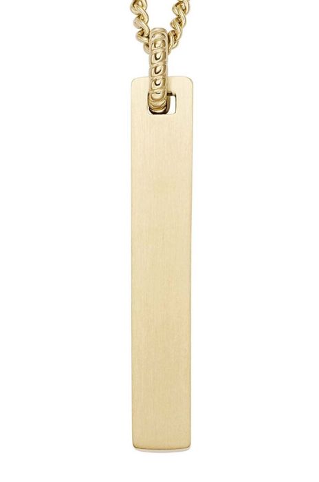 Ланцюжок Fossil чоловічий колір золотий (3309596)