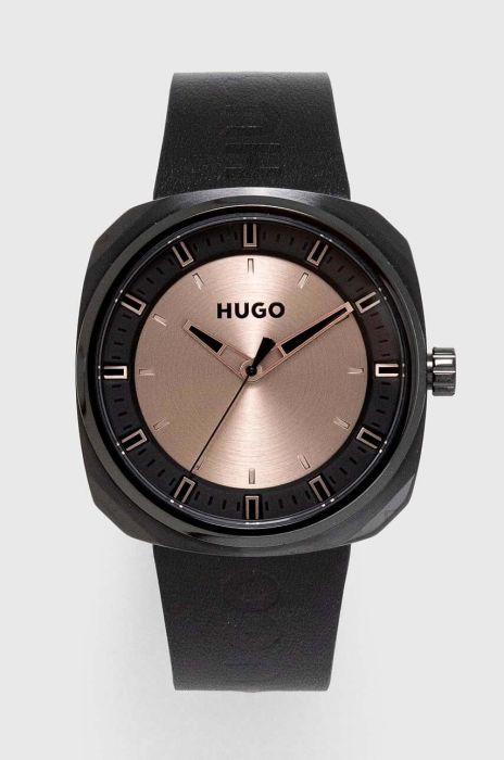 Годинник HUGO чоловічий колір чорний