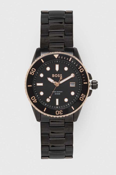 Годинник BOSS чоловічий колір чорний (3376290)