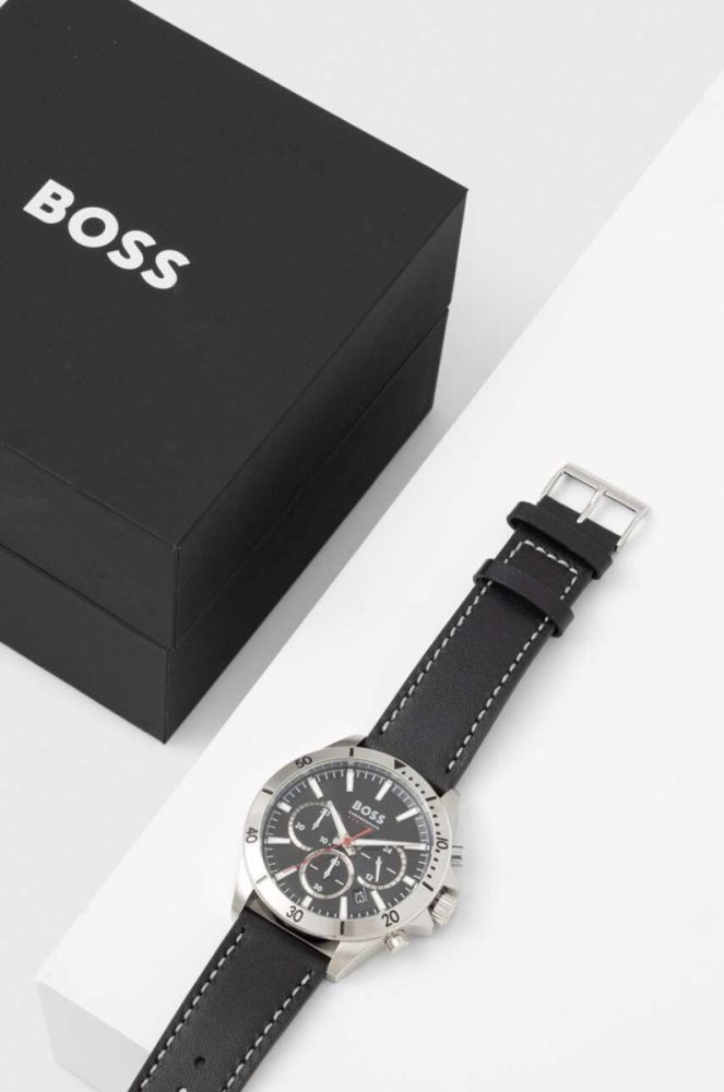 Годинник BOSS 1514055 чоловічий колір срібний фото 3